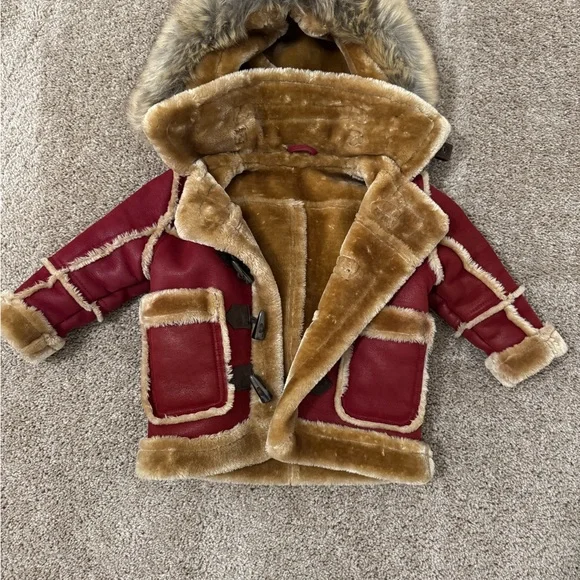 Jordan Craig Kids Denali Shearling Jacket (Burgundy) 2T - Picture 1 of 7